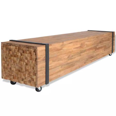 Mueble para la TV de madera de teca 150x30x30 cm