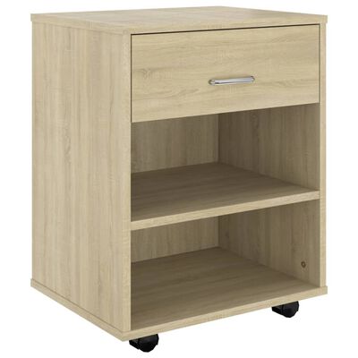Cajoneras con ruedas madera contrachapada Roble samoa
