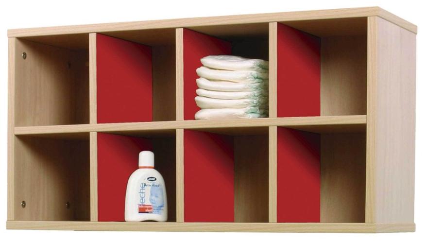 Consigna Casillero 8 cajones de pared Color PINO