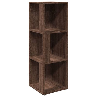 Mueble de esquina madera contrachapada Roble 33x33x100 cm