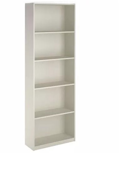 Vitrina o estantería de madera blanca